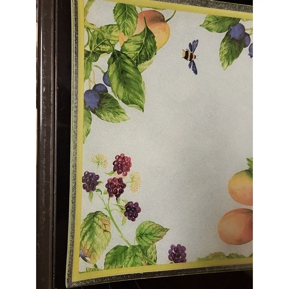 Gorham Fall Orchard Fused Art Glass 13.75